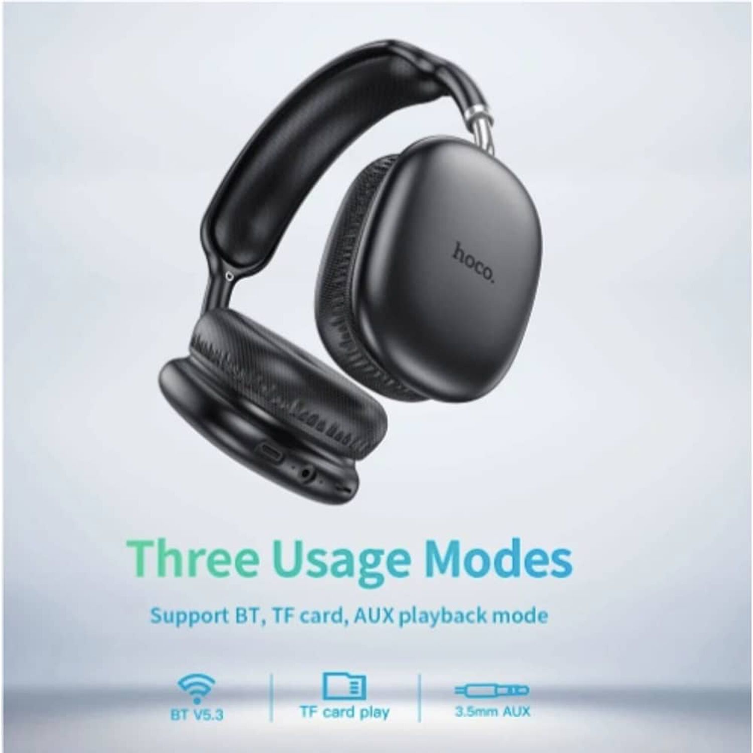Audifonos Bluetooth Negros image number 1.0