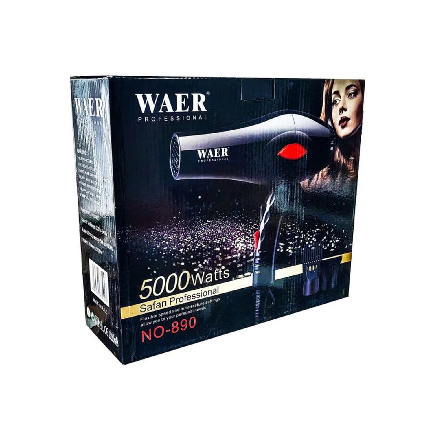 Secador De Pelo Waer Professional 5000w Aire Frio Calor image number 2.0