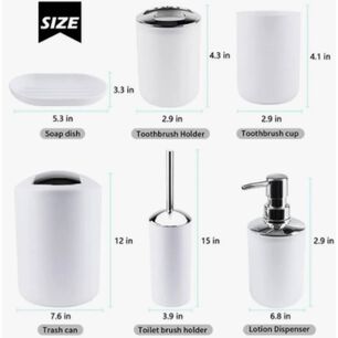 Set De Accesorios Para Ba&ntilde;o