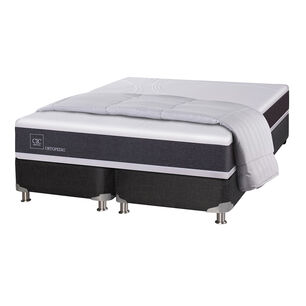Box Spring Cic Ortopedic B5 / 2 Plazas / Base Dividida + Textil