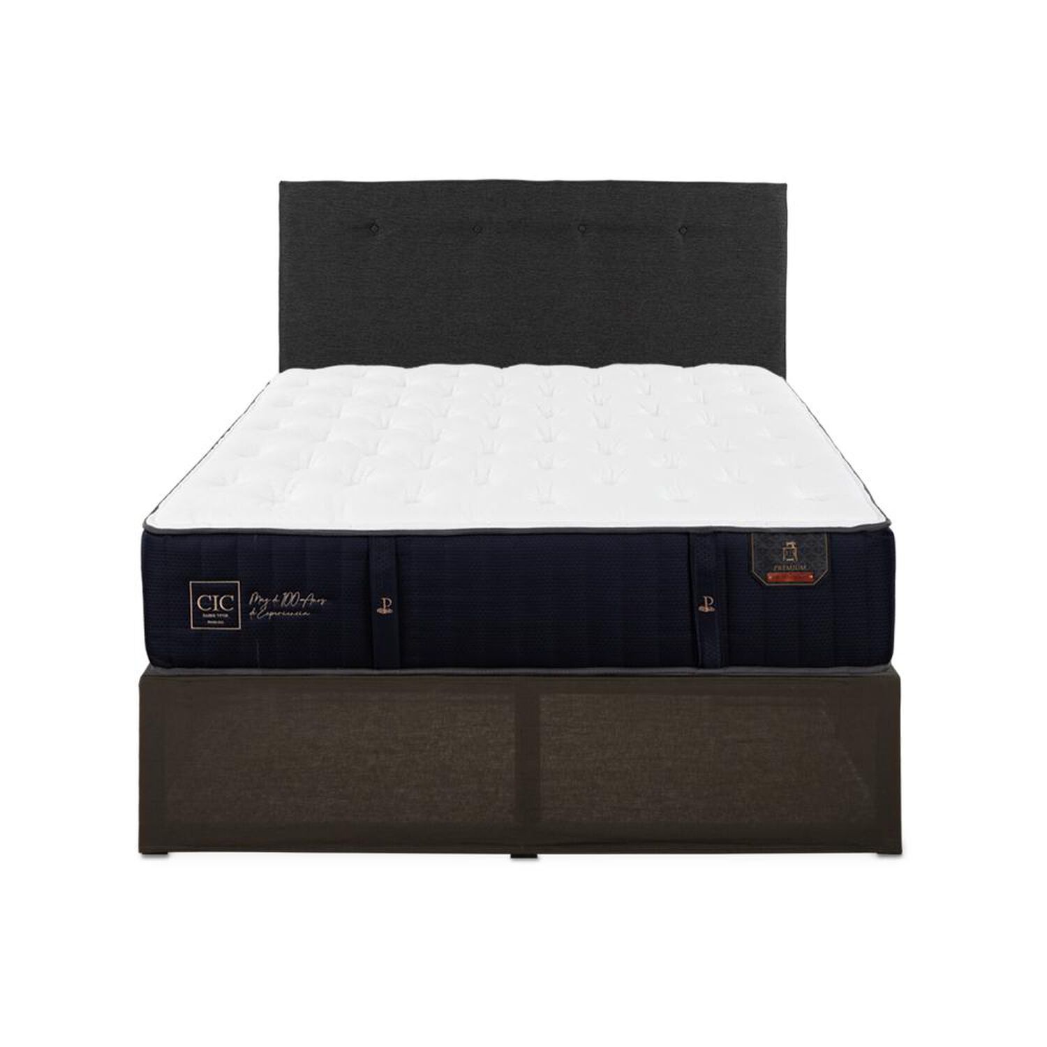 Cama Met&aacute;lica Cic Iron Smart Premium / 2 Plazas / Base Normal image number 0.0