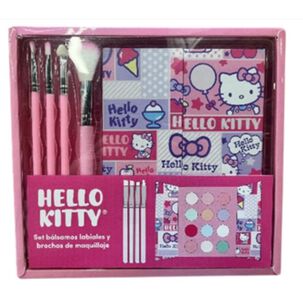 Set Maquillaje Hello Kitty Paleta Y Brochas