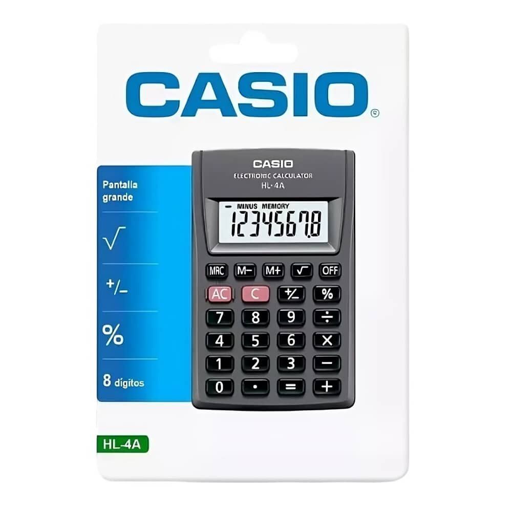 Calculadora Casio 8 Diguitos Hl-4a image number 0.0