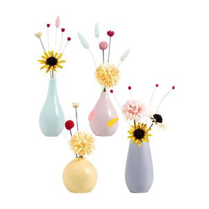 Set 4 Floreros Estilo N&oacute;rdico De Ceramica