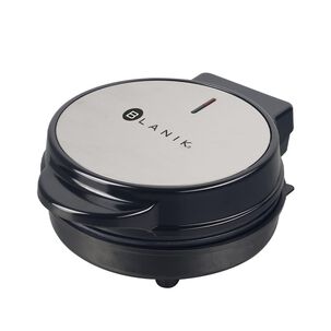 Maquina Mini Waffle Individual 600w Negro Bmw079 Blanik