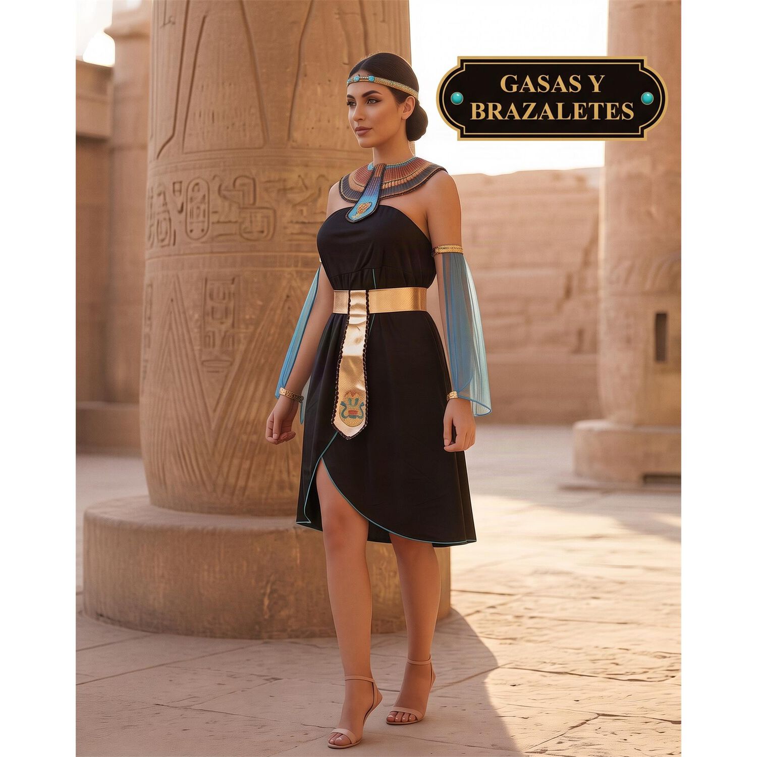 Disfraz Princesa Egipcia Realeza Cleopatra image number 2.0