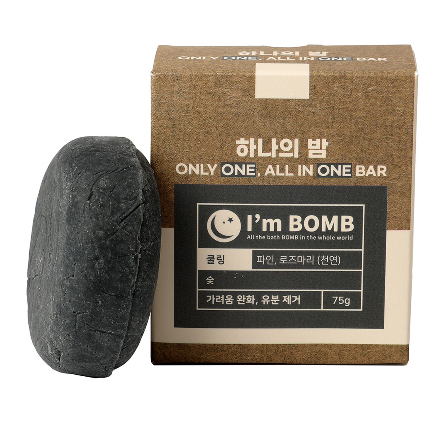 Jab&oacute;n S&oacute;lido Todo En Uno Pine Rosemary 75g Im Bomb image number 0.0