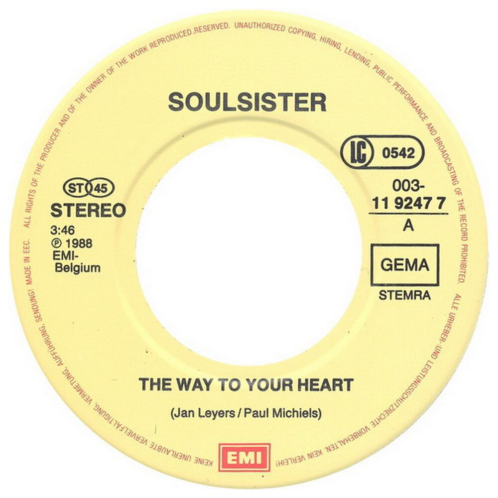 Soulsister - The Way To Your Heart | 7" Single Usado image number 2.0