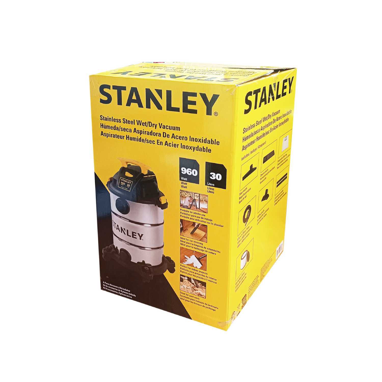 Aspiradora Stanley Seco/mojado De Acero I 900w. Tanque 30 Lts. image number 2.0