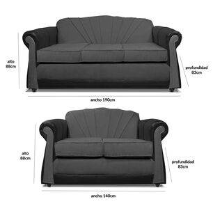 Juego De Living Elegant Marsella / 5 Cuerpos
