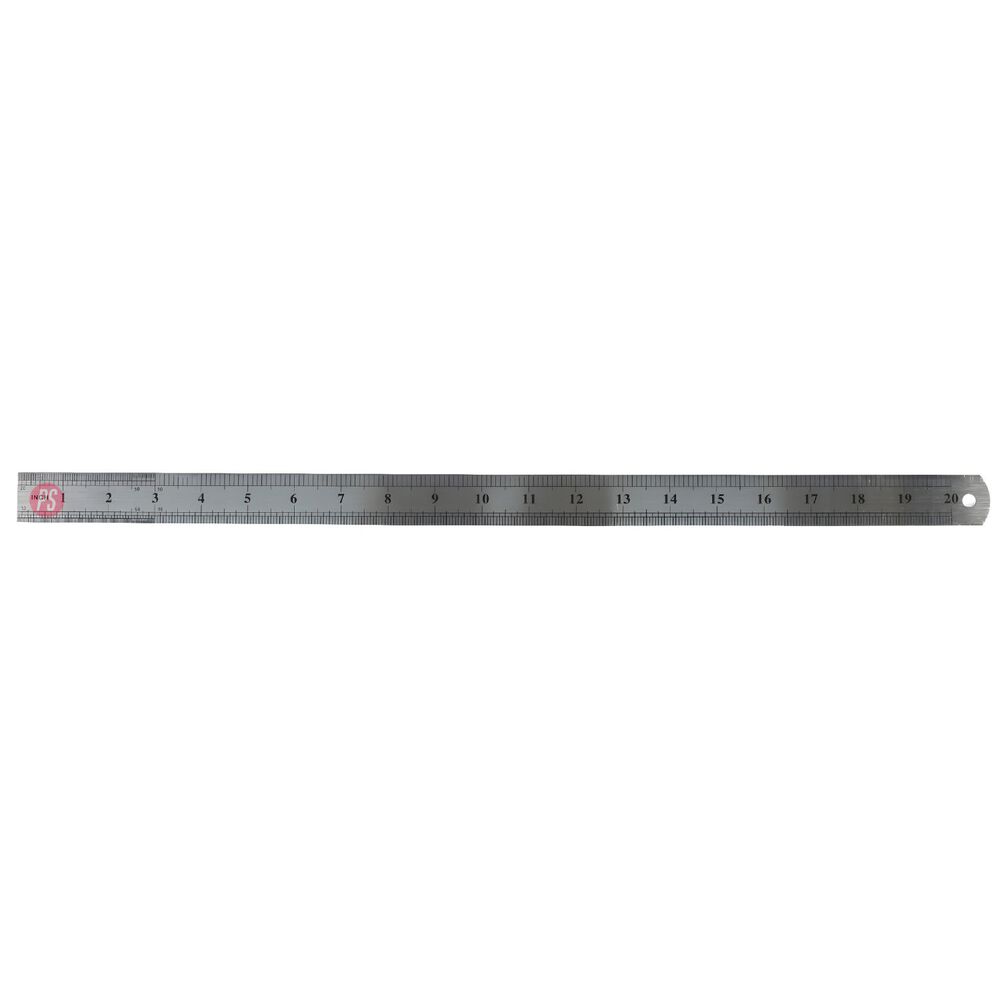 Regla Metalica 50 Cm Con Funda Plastica Protectora - Ps image number 1.0