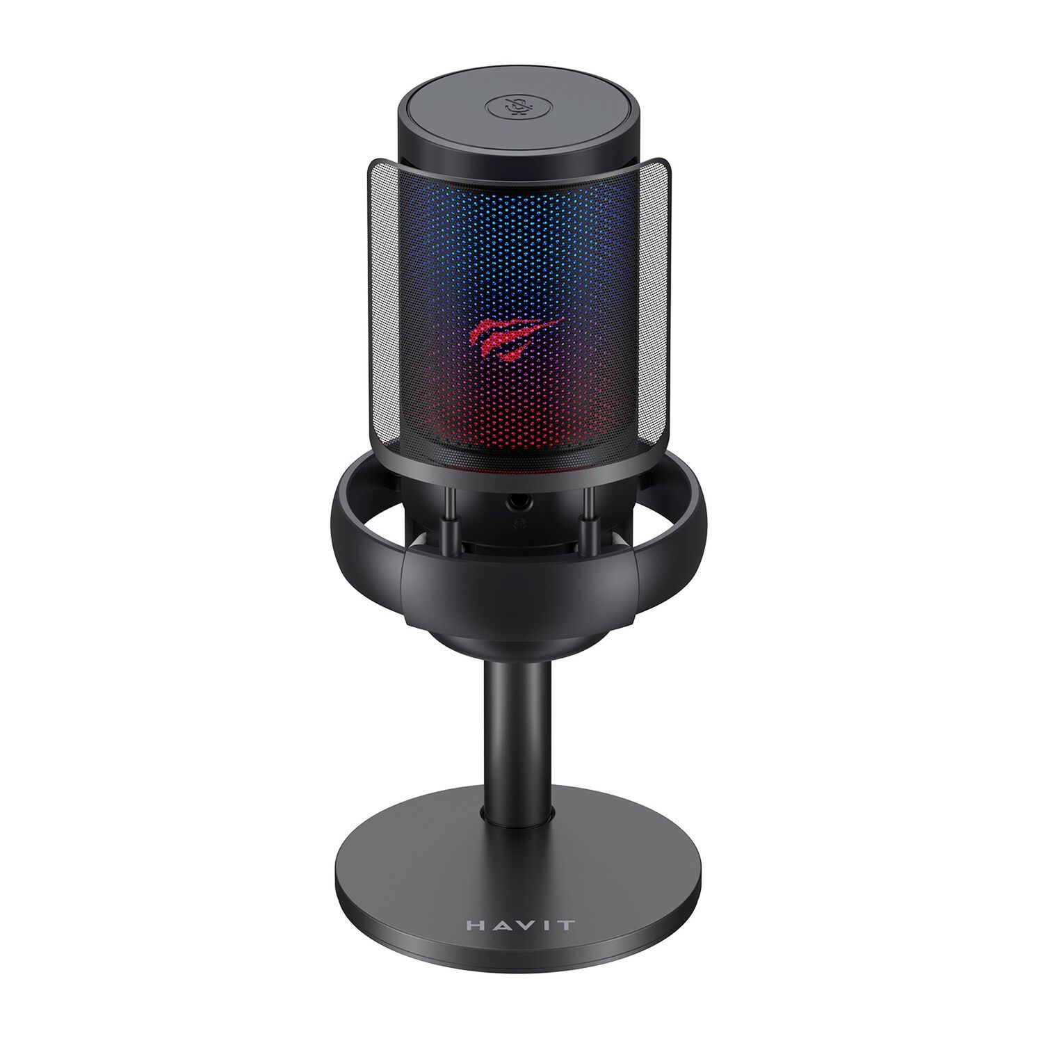 Micr&oacute;fono Streaming Rgb Gk50b Negro Havit image number 0.0