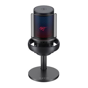 Micr&oacute;fono Streaming Rgb Gk50b Negro Havit