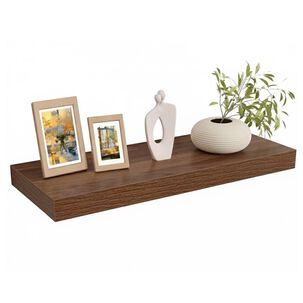 Repisa Estante Flotante Decorativa Cafe 60x23.5x3.8cm
