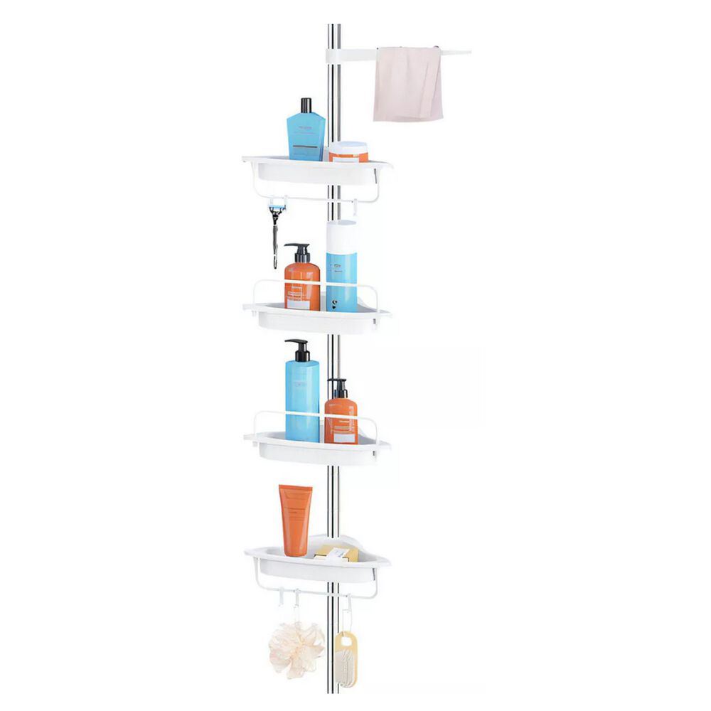 Esquinero Organizador Baño Ducha Multiuso 4 Repisas Ajustable image number 2.0