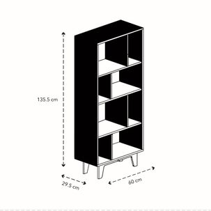 Librero Mobikit Domino Maxi Carvalo
