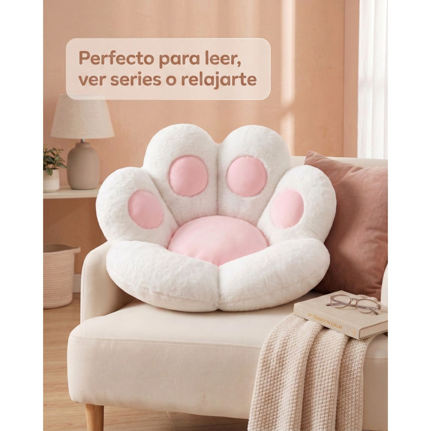 Coj&iacute;n Almohada Mano De Gatito Suave 70x61 image number 15.0
