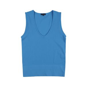 Polera Crop Sin Mangas Cuello V Mujer Kimera