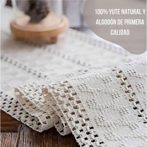Camino De Mesa Algodon Yute