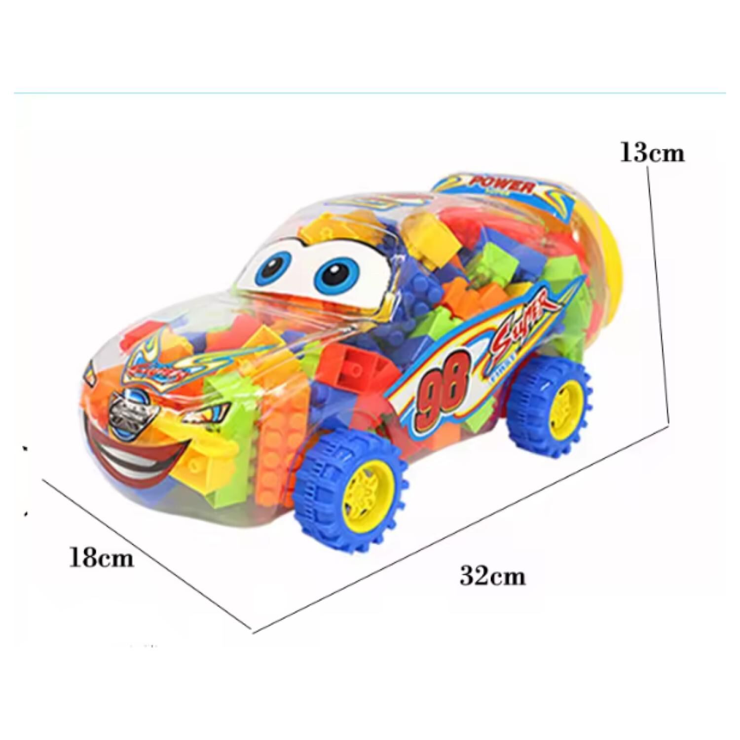 Juguetes Bloques De Construccion En Auto Portatil Infantil image number 1.0