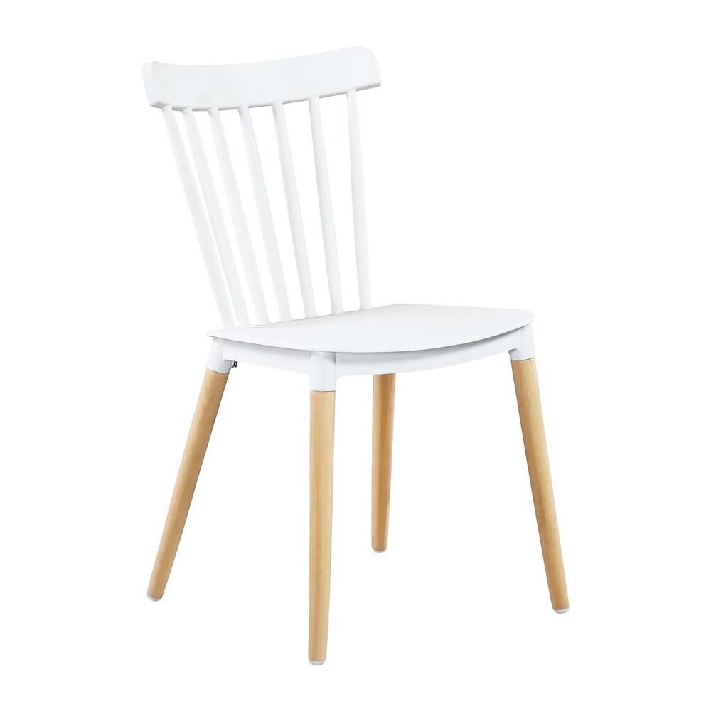 Juego De Comedor New York + 4 Sillas Windsor Blancas image number 4.0