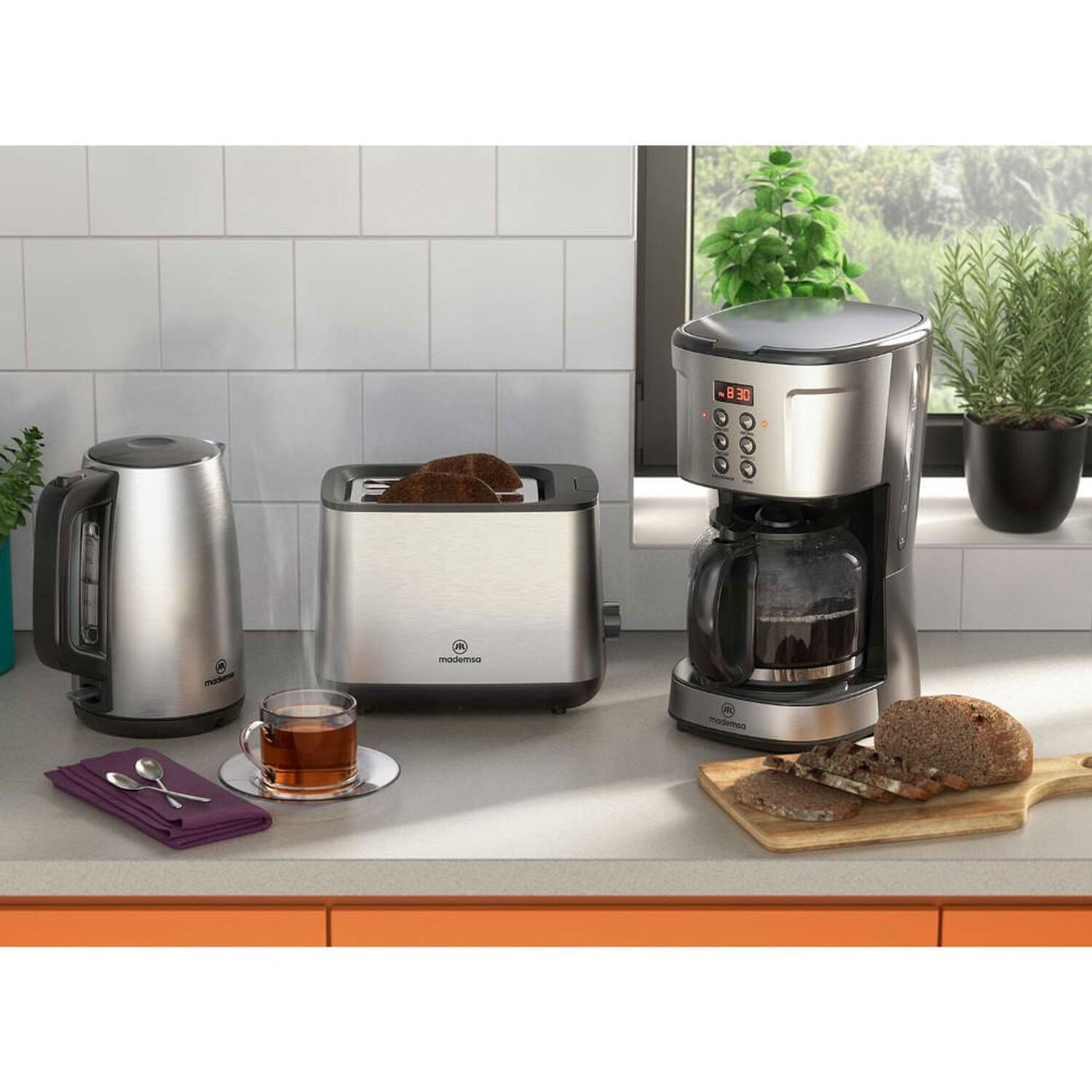 Tostador Mademsa Con 7 Niveles De Tostado 800w Mts25 Inox image number 9.0