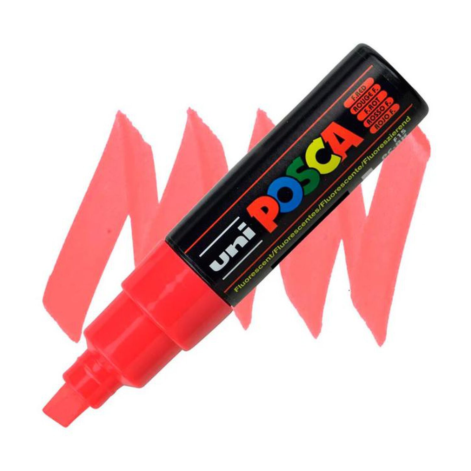 Marcador Acr&iacute;lico Rojo Fluor 8k Posca image number 0.0