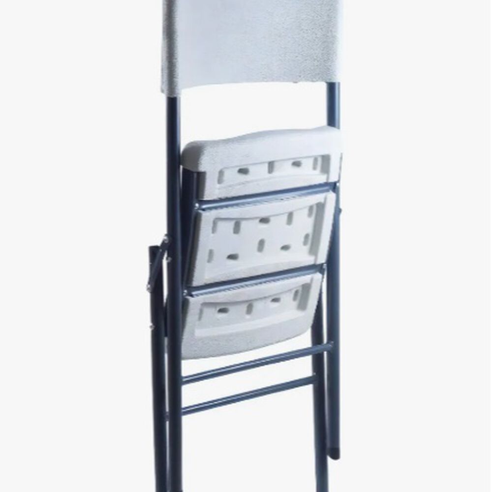 Loomber Pack 4 Silla Plegable De Pl&aacute;stico Color Blanca image number 5.0