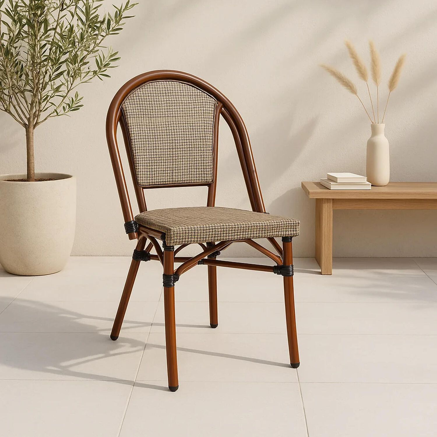 Silla Bistro Parisina Textileno - Beige image number 1.0