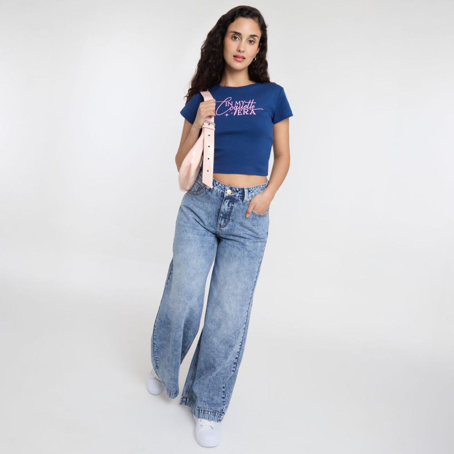 Polera Print Coquette Manga Corta Cuello Redondo Mujer Freedom image number 1.0