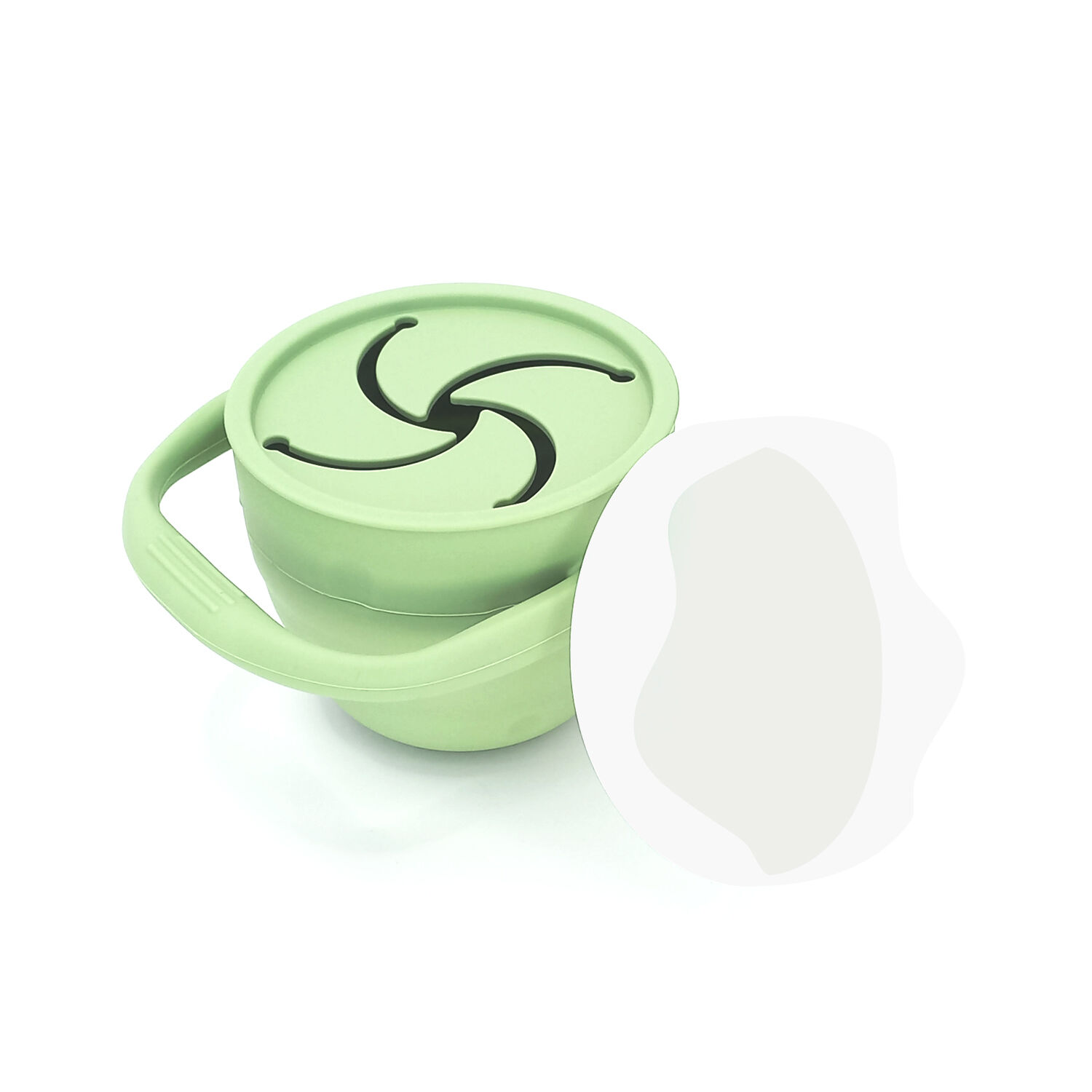 Vaso Cereal Silicona Verde Oliva image number 0.0