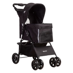 Coche Mascota Plegable Pro Perro Gato Negro Beepet Bebesit