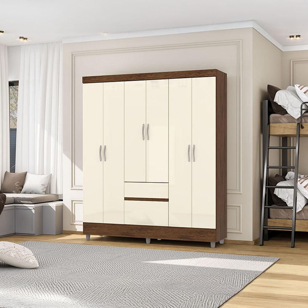 Cl&oacute;set Vekkahome Ideal / 6 Puertas / 2 Cajones image number 7.0