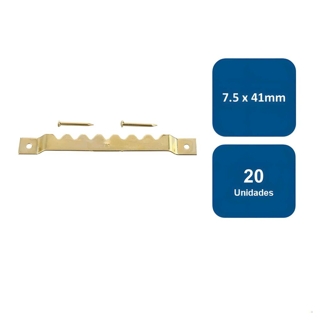 Soporte Para Colgar 7.5x41mm 20un. - Anclajes image number 0.0
