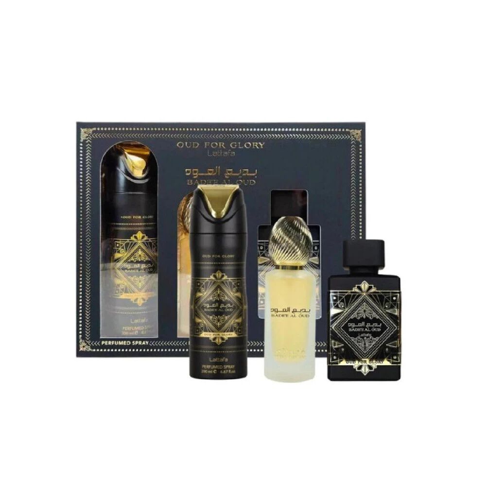 Lattafa Badee Al Oud For Glory Edp 100ml+hair Mist 50ml+deo 200ml image number 1.0