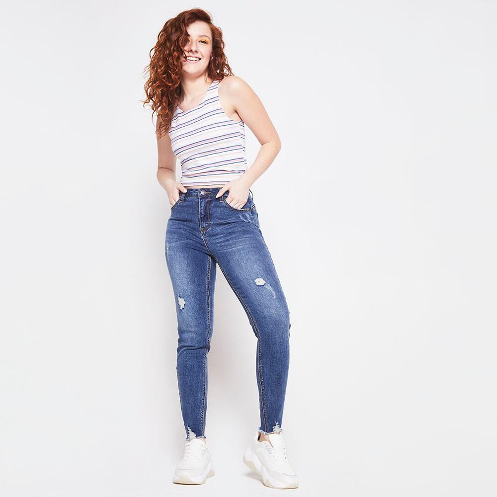 Jeans Mujer Tiro Alto Push Up Freedom image number 1.0
