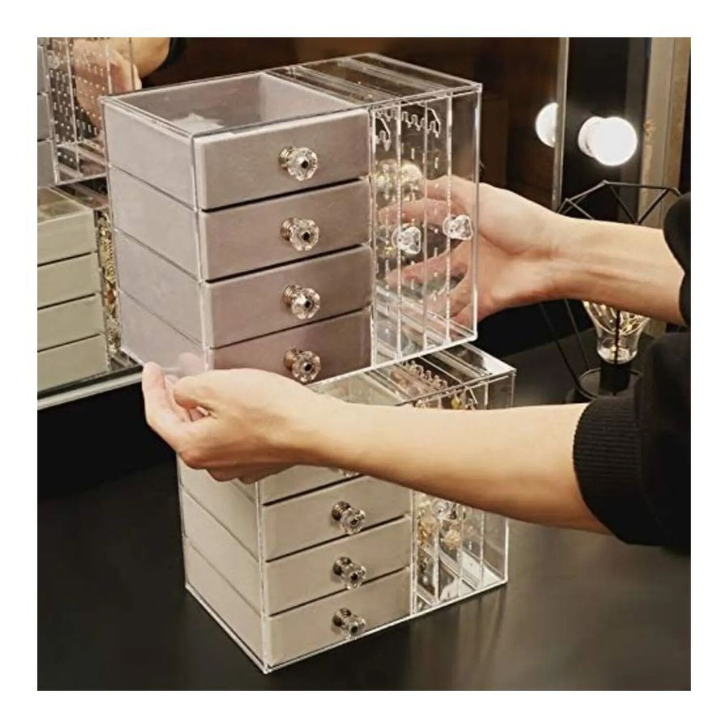 Organizador De Joyas Joyero Acr&iacute;lico Con Cajones Y Exhibido image number 1.0