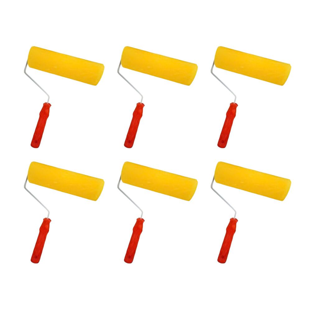 Set 6 Rodillos Esponja 9 Pulgadas Mango Plastico Pintar image number 0.0