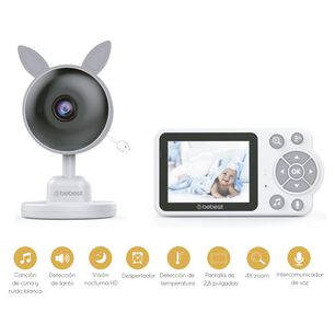 Monitor Camara Bebesit Smartguard 2.0 4X Zoom Con Ruido Blanco