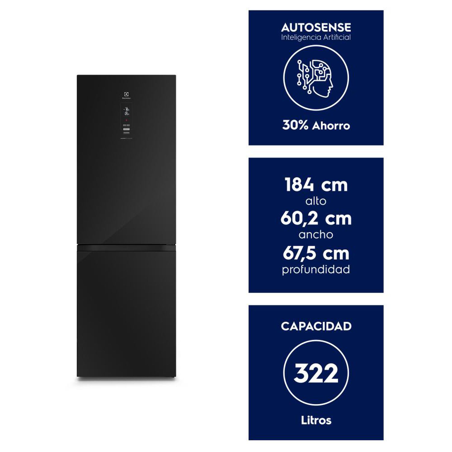 Refrigerador Bottom Freezer Electrolux Db60ge / No Frost / 323 Litros / C image number 6.0