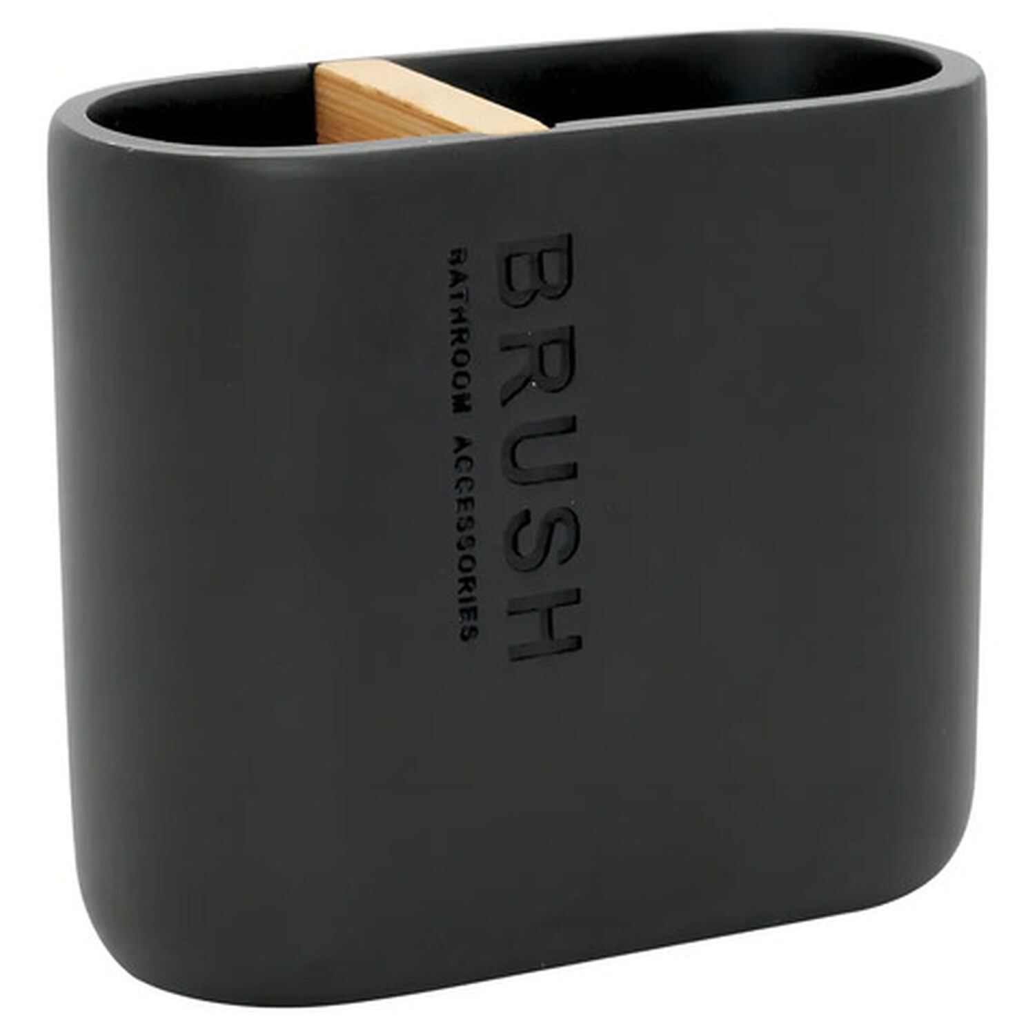 Kit Accesorio Ba&ntilde;o Resina 4 Piezas Stretto Negro Bambu image number 7.0