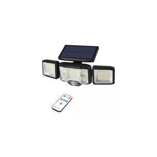 Lampara Panel Solar Sensor Movimiento Control Remoto Jard&iacute;n
