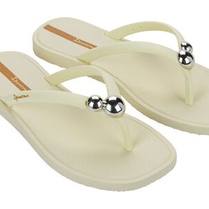 Sandalia Mujer Beige Metal Chic Ipanema
