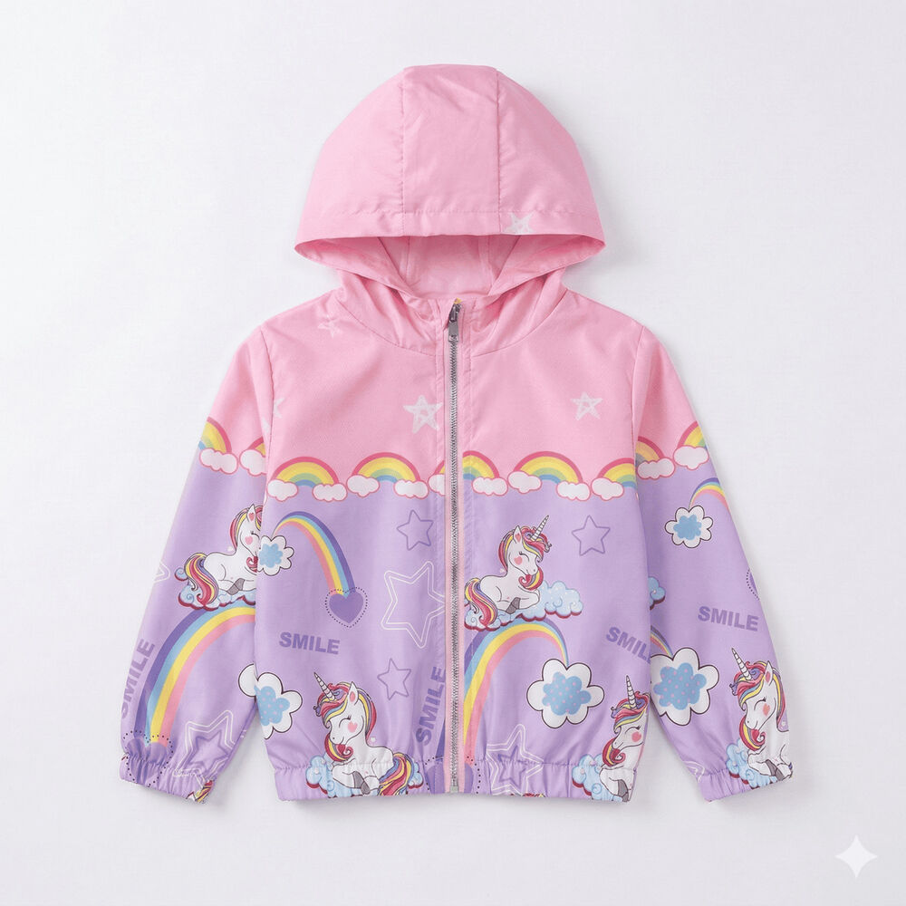 Chaqueta Ni&ntilde;o Impermeable Con Capucha Cortaviento Infantil image number 0.0