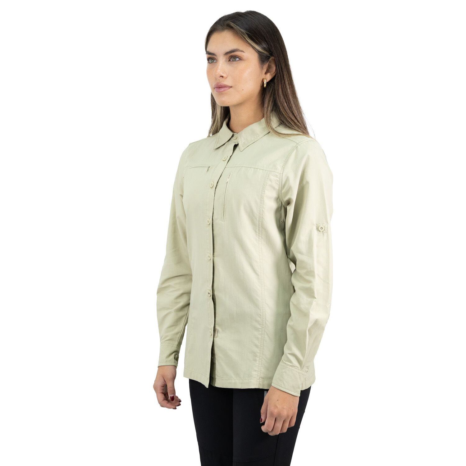 Camisa Hw Arizona Mujer Beige image number 2.0