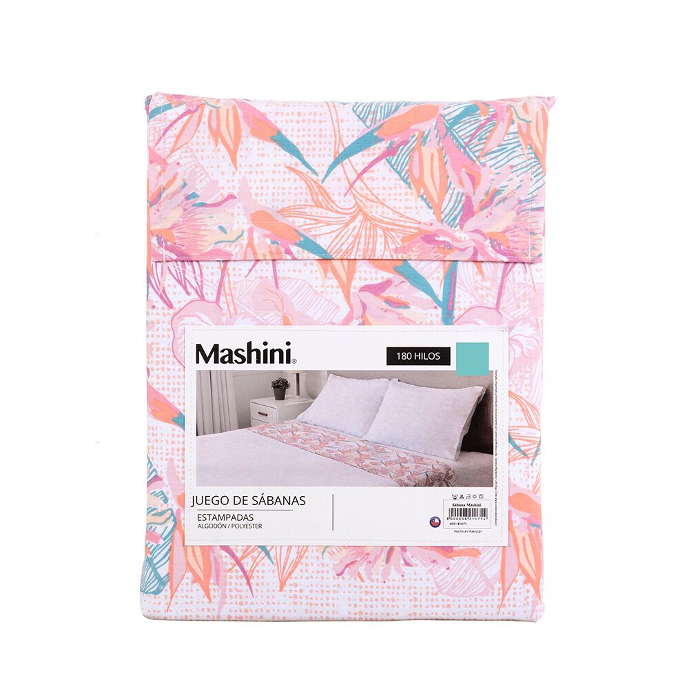Sabana 180 Hilos Estampadas Mashini 2 P Paradiase image number 5.0