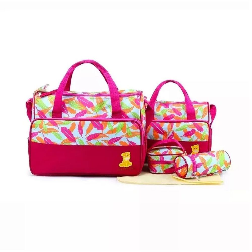 Bolso Maternal 5 Piezas Pañalera Mudador Bebes image number 2.0