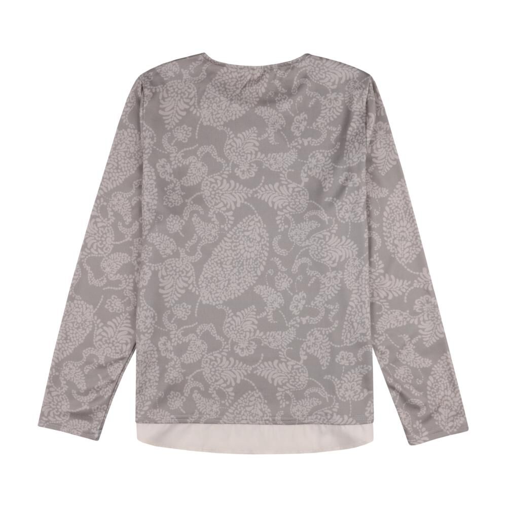 Sweater Full Print Manga Larga Cuello Redondo Mujer Geeps image number 1.0