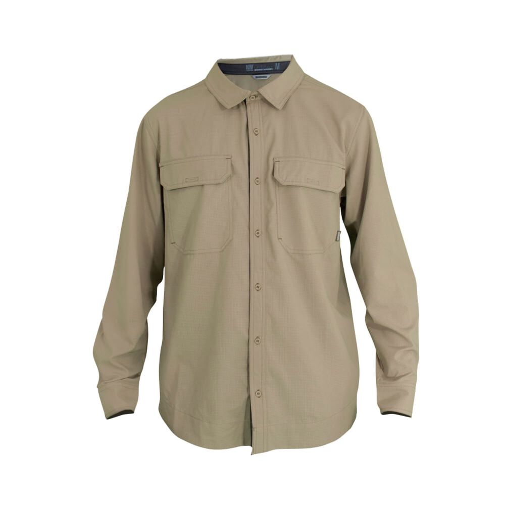 Camisa Hw Oregon Hombre Beige image number 1.0