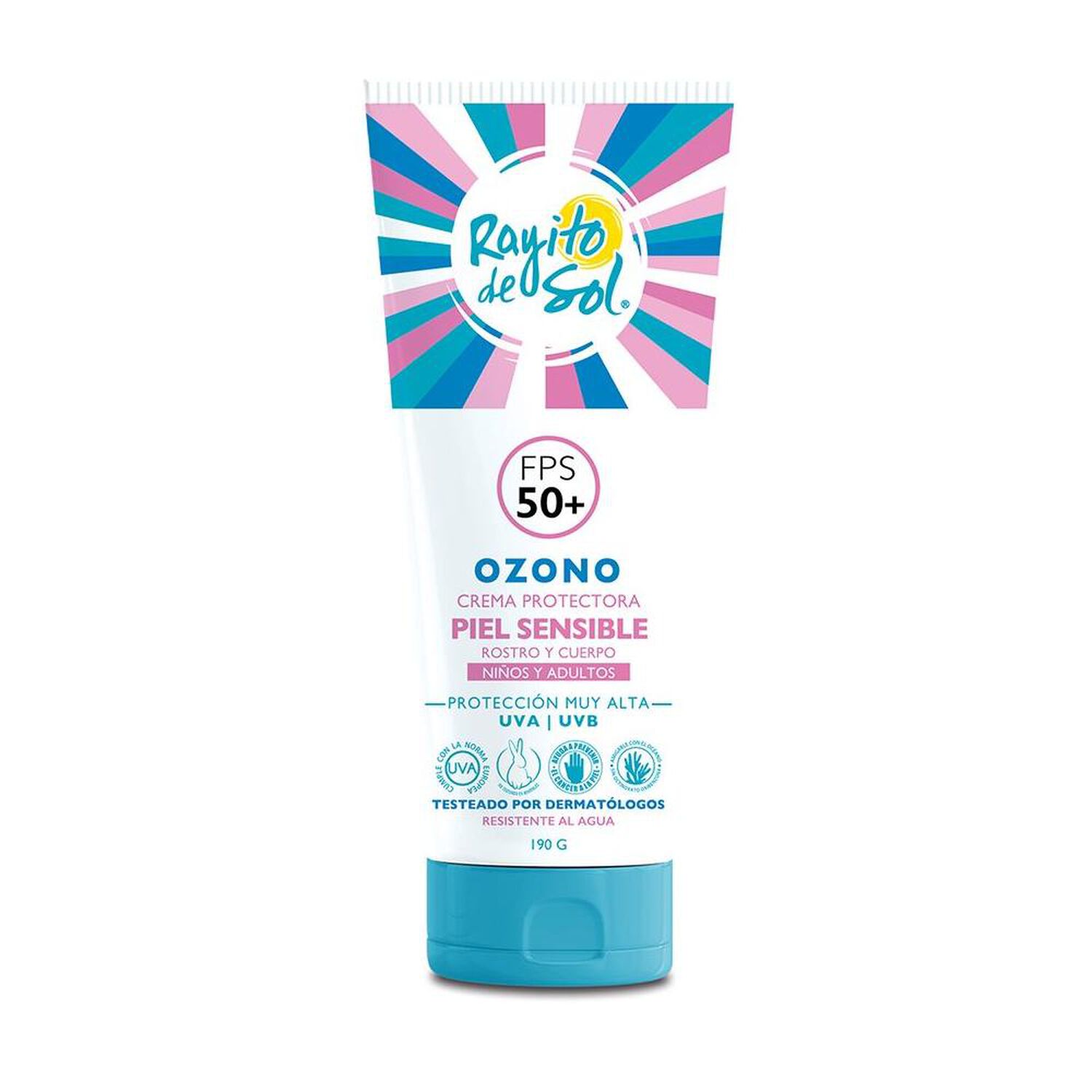Crema Protectora Rayito De Sol Ozono Piel Sensible Fps 50+ 190 Gr image number 0.0